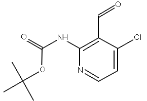 TERT-BUTYL (4-CHLORO-3-FORMYLPYRIDIN-2-YL)CARBAMATE structure, CAS 868736-42-9