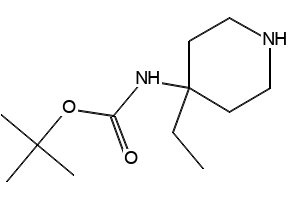 TERT-BUTYL (4-ETHYLPIPERIDIN-4-YL)CARBAMATE structure, CAS 440101-15-5