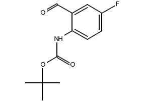 TERT-BUTYL (4-FLUORO-2-FORMYLPHENYL)CARBAMATE structure, CAS 844891-31-2