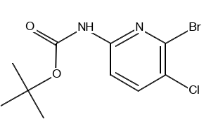 TERT-BUTYL (5-BROMO-2-CHLOROPYRIDIN-3-YL)CARBAMATE structure, CAS 193888-15-2