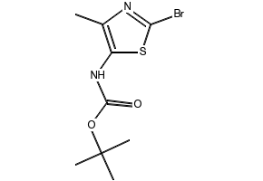 TERT-BUTYL (5-BROMO-4-CYCLOPROPYLTHIAZOL-2-YL)CARBAMATE structure, CAS 944805-56-5