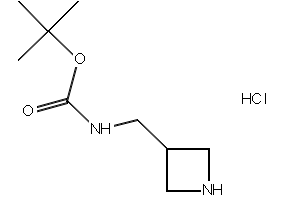 TERT-BUTYL (AZETIDIN-3-YLMETHYL)CARBAMATE HYDROCHLORIDE structure, CAS 1170108-38-9