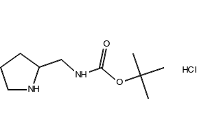 TERT-BUTYL (PYRROLIDIN-2-YLMETHYL)CARBAMATE HYDROCHLORIDE structure, CAS 1188263-71-9