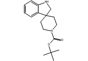 TERT-BUTYL 1'-BENZYLSPIRO[INDOLINE-3,4'-PIPERIDINE]-1-CARBOXYLATE structure, CAS 867009-74-3