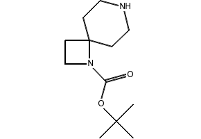 TERT-BUTYL 1,7-DIAZASPIRO[3.5]NONANE-1-CARBOXYLATE structure, CAS 1216936-29-6