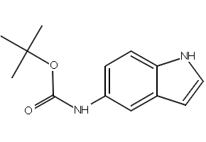 TERT-BUTYL 1H-INDOL-5-YLCARBAMATE structure, CAS 184031-16-1