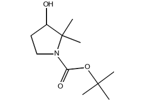 TERT-BUTYL 2,2-DIMETHYLPYRROLIDINE-1-CARBOXYLATE structure, CAS 869527-80-0