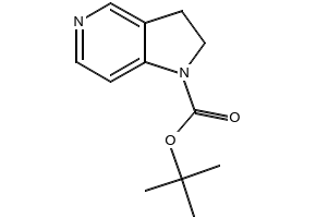 TERT-BUTYL 2,3-DIHYDRO-1H-PYRROLO[3,2-C]PYRIDINE-1-CARBOXYLATE structure, CAS 219834-81-8
