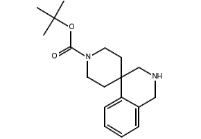 TERT-BUTYL 2,3-DIHYDRO-1H-SPIRO[ISOQUINOLINE-4,4'-PIPERIDINE]-1'-CARBOXYLATE HYDROCHLORIDE structure, CAS 1279861-05-0