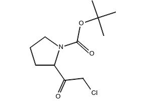 TERT-BUTYL 2-(2-CHLOROACETYL)PYRROLIDINE-1-CARBOXYLATE structure, CAS 848819-60-3