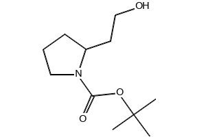 TERT-BUTYL 2-(2-HYDROXYETHYL)PYRROLIDINE-1-CARBOXYLATE structure, CAS 220312-34-5