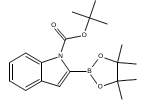 TERT-BUTYL 2-(4,4,5,5-TETRAMETHYL-1,3,2-DIOXABOROLAN-2-YL)-1H-INDOLE-1-CARBOXYLATE structure, CAS 1072944-96-7