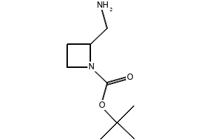 TERT-BUTYL 2-(AMINOMETHYL)AZETIDINE-1-CARBOXYLATE structure, CAS 939760-37-9