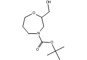 TERT-BUTYL 2-(HYDROXYMETHYL)-1,4-OXAZEPANE-4-CARBOXYLATE structure, CAS 1174020-52-0