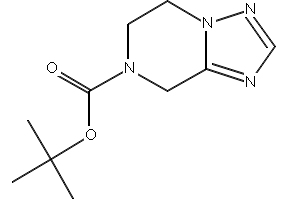 TERT-BUTYL 2-(TRIFLUOROMETHYL)-5,6-DIHYDRO[1,2,4]TRIAZOLO[1,5-A]PYRAZINE-7(8H)-CARBOXYLATE structure, CAS 681249-59-2
