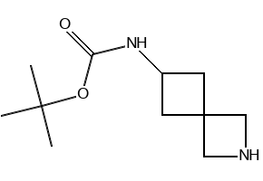 TERT-BUTYL 2-AZASPIRO[3.3]HEPTAN-6-YLCARBAMATE structure, CAS 1118786-85-8