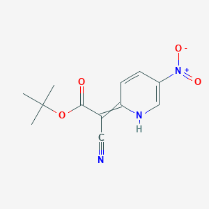 TERT-BUTYL 2-CYANO-2-(5-NITROPYRIDIN-2(1H)-YLIDENE)ACETATE structure, CAS 1255574-90-3
