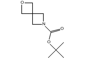 TERT-BUTYL 2-OXA-6-AZASPIRO[3.3]HEPTANE-6-CARBOXYLATE structure, CAS 1263285-88-6