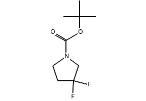 TERT-BUTYL 3,3-DIFLUOROPYRROLIDINE-1-CARBOXYLATE structure, CAS 195447-25-7