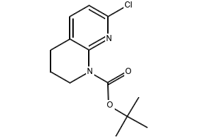 TERT-BUTYL 3,4-DIHYDRO-1,8-NAPHTHYRIDINE-1(2H)-CARBOXYLATE structure, CAS 335030-36-9