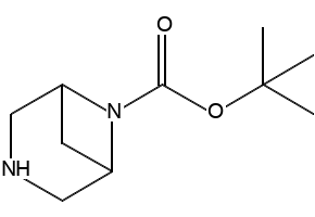 TERT-BUTYL 3,6-DIAZABICYCLO[3.1.1]HEPTANE-6-CARBOXYLATE structure, CAS 869494-16-6