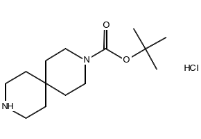 TERT-BUTYL 3,9-DIAZASPIRO[5.5]UNDECANE-3-CARBOXYLATE HYDROCHLORIDE structure, CAS 236406-47-6