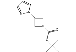 TERT-BUTYL 3-(1H-PYRAZOL-1-YL)AZETIDINE-1-CARBOXYLATE structure, CAS 1026796-28-0