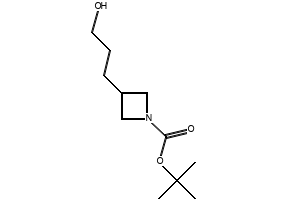 TERT-BUTYL 3-(3-HYDROXYPROPYL)AZETIDINE-1-CARBOXYLATE structure, CAS 158602-43-8
