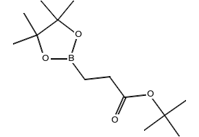 TERT-BUTYL 3-(4,4,5,5-TETRAMETHYL-1,3,2-DIOXABOROLAN-2-YL)PROPANOATE structure, CAS 134892-19-6