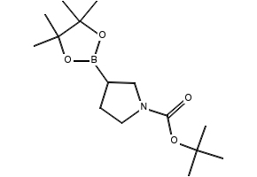 TERT-BUTYL 3-(4,4,5,5-TETRAMETHYL-1,3,2-DIOXABOROLAN-2-YL)PYRROLIDINE-1-CARBOXYLATE structure, CAS 1312712-22-3