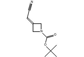 TERT-BUTYL 3-(CYANOMETHYLENE)AZETIDINE-1-CARBOXYLATE structure, CAS 1153949-11-1