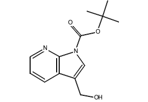TERT-BUTYL 3-(HYDROXYMETHYL)-1H-PYRROLO[2,3-B]PYRIDINE-1-CARBOXYLATE structure, CAS 144657-67-0