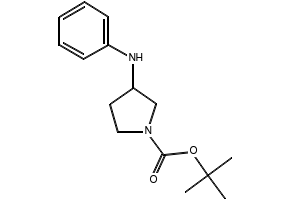TERT-BUTYL 3-(PHENYLAMINO)PYRROLIDINE-1-CARBOXYLATE structure, CAS 816468-24-3