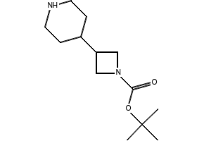 TERT-BUTYL 3-(PIPERIDIN-4-YL)AZETIDINE-1-CARBOXYLATE structure, CAS 1251006-64-0