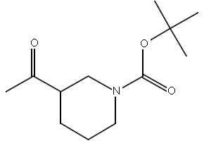 TERT-BUTYL 3-ACETYLPIPERIDINE-1-CARBOXYLATE structure, CAS 858643-92-2
