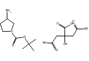 TERT-BUTYL 3-AMINOPIPERIDINE-1-CARBOXYLATE 2-HYDROXYPROPANE-1,2,3-TRICARBOXYLATE structure, CAS 1188265-75-1