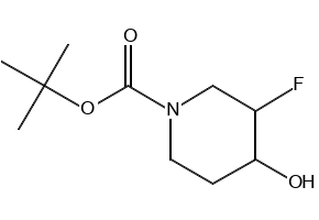 TERT-BUTYL 3-FLUORO-4-HYDROXYPIPERIDINE-1-CARBOXYLATE structure, CAS 373604-28-5