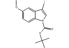 TERT-BUTYL 3-IODO-5-NITRO-1H-INDOLE-1-CARBOXYLATE structure, CAS 914349-32-9