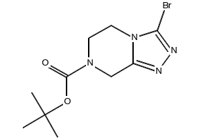 TERT-BUTYL 3-METHOXY-5,6-DIHYDRO-[1,2,4]TRIAZOLO[4,3-A]PYRAZINE-7(8H)-CARBOXYLATE structure, CAS 723286-81-5