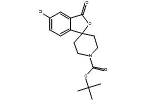 TERT-BUTYL 3-OXO-3H-SPIRO[ISOBENZOFURAN-1,4'-PIPERIDINE]-1'-CARBOXYLATE structure, CAS 1123492-82-9
