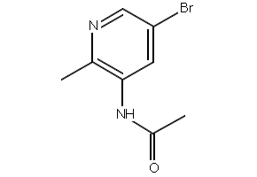N-(5-broMo-2-Methylpyridin-3-yl)acetaMide structure, CAS 1301214-71-0