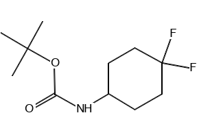 TERT-BUTYL 4,4-DIFLUOROCYCLOHEXYLCARBAMATE structure, CAS 675112-67-1