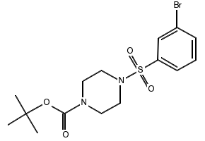 TERT-BUTYL 4-((4-BROMOPHENYL)SULFONYL)PIPERAZINE-1-CARBOXYLATE structure, CAS 259808-63-4