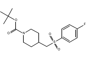 TERT-BUTYL 4-((4-FLUOROPHENYL)SULFONYL)PIPERIDINE-1-CARBOXYLATE structure, CAS 226398-50-1