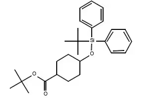 TERT-BUTYL 4-((TERT-BUTYLDIPHENYLSILYL)OXY)CYCLOHEXANECARBOXYLATE structure, CAS 1010086-31-3