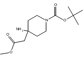 TERT-BUTYL 4-(1-AMINO-2-METHOXY-2-OXOETHYL)PIPERIDINE-1-CARBOXYLATE structure, CAS 177948-33-3