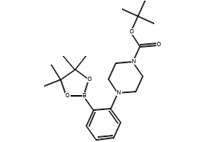 TERT-BUTYL 4-(2-(4,4,5,5-TETRAMETHYL-1,3,2-DIOXABOROLAN-2-YL)PHENYL)PIPERAZINE-1-CARBOXYLATE structure, CAS 1073354-59-2