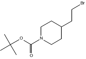 TERT-BUTYL 4-(2-BROMOETHYL)PIPERIDINE-1-CARBOXYLATE structure, CAS 169457-73-2