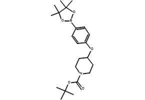 TERT-BUTYL 4-(2-METHOXY-4-(4,4,5,5-TETRAMETHYL-1,3,2-DIOXABOROLAN-2-YL)PHENOXY)PIPERIDINE-1-CARBOXYLATE structure, CAS 1246372-53-1