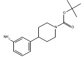 TERT-BUTYL 4-(3-AMINOPHENYL)PIPERIDINE-1-CARBOXYLATE structure, CAS 387827-19-2